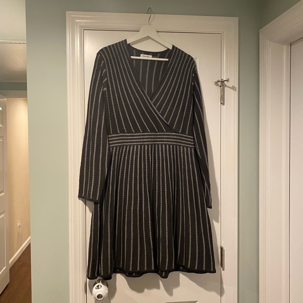 Like New Calvin Klein Sweater Wrap Dress